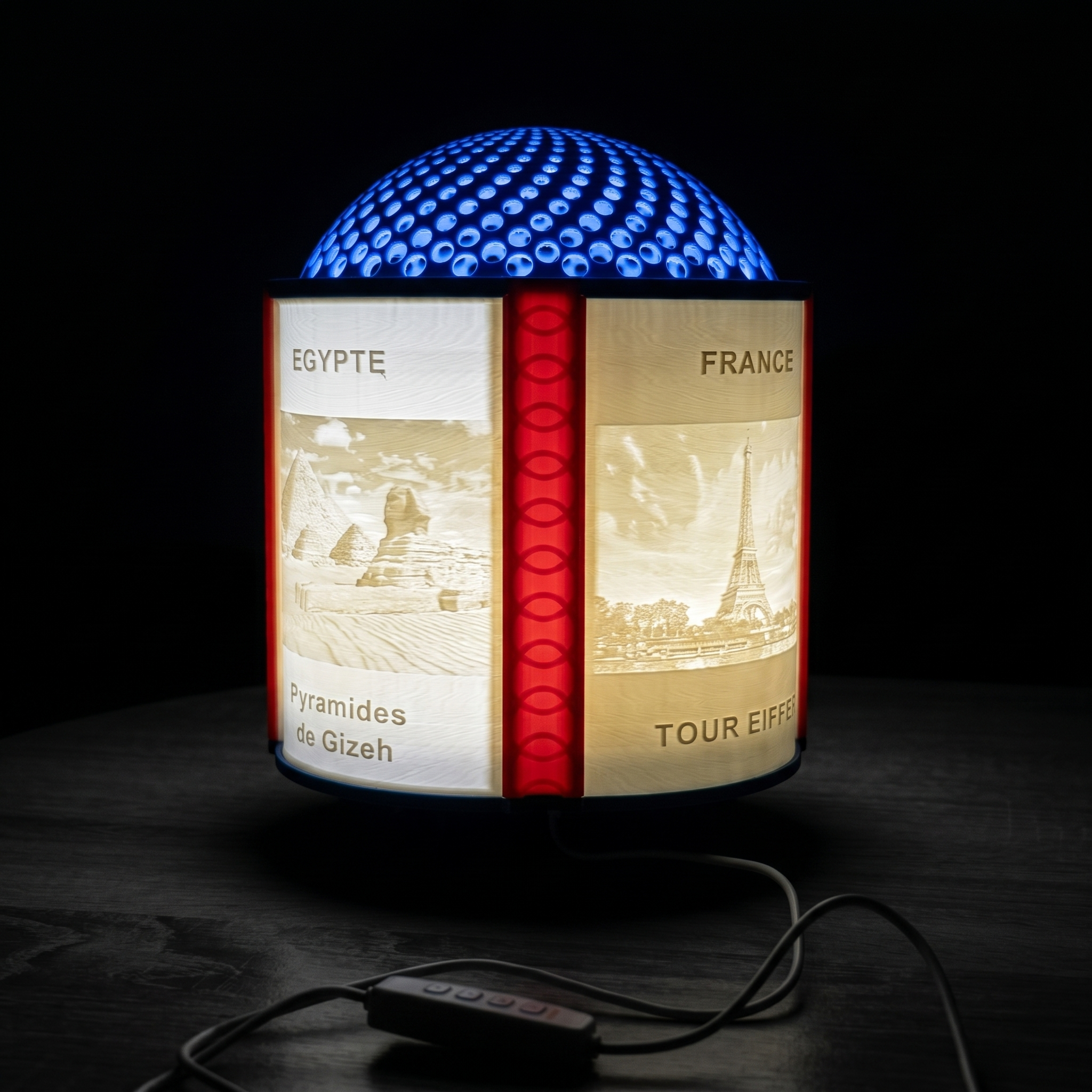 Lampe Lithophanie Personnalisée – 4 Photos