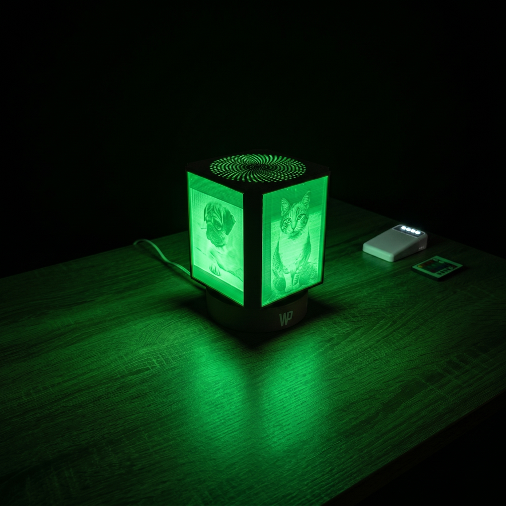 Lampe Lithophanie Personnalisée – 4 Photos