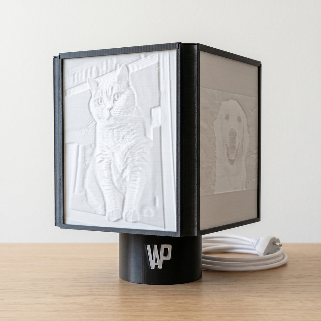 Lampe Lithophanie Personnalisée – 5 Photos