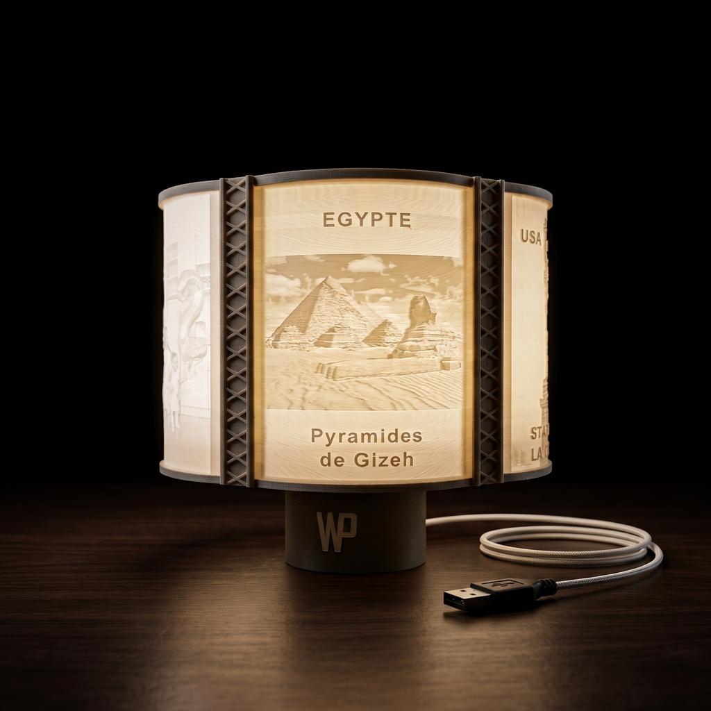 Lampe Lithophanie Personnalisée – 5 Photos