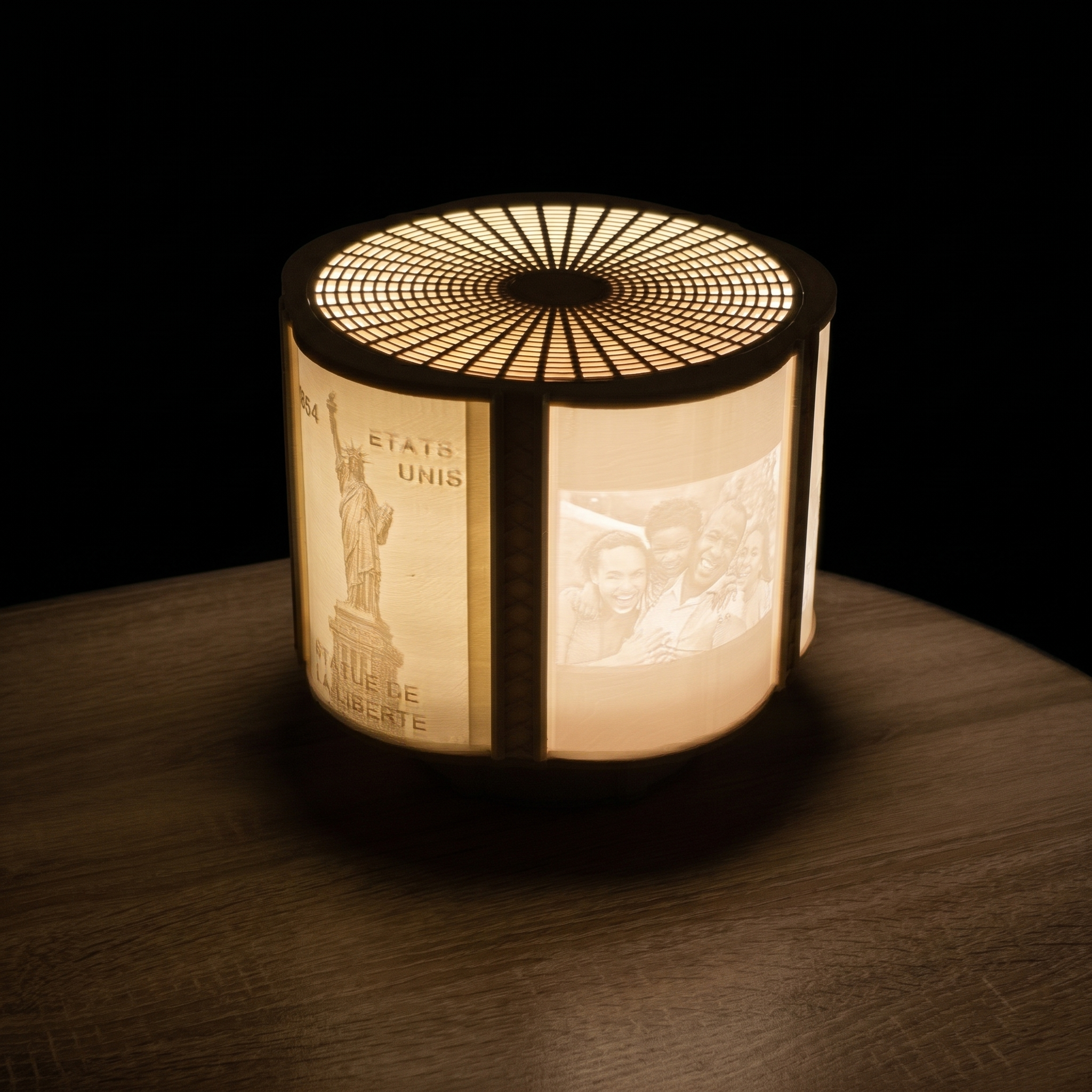Lampe Lithophanie Personnalisée – 5 Photos