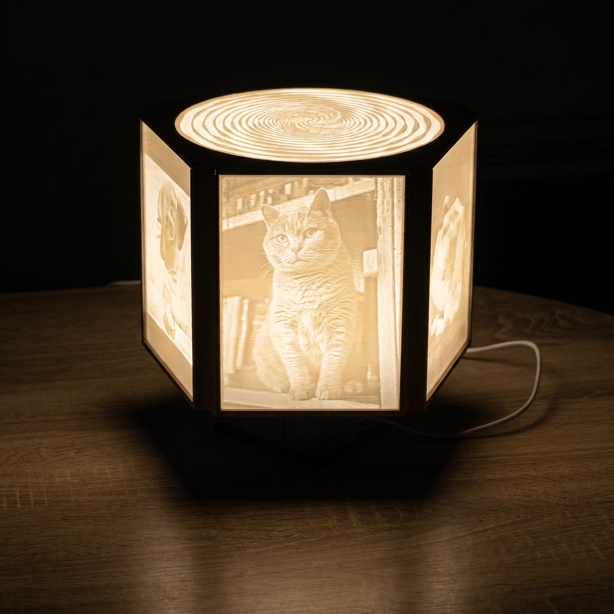 Lampe Lithophanie Personnalisée – 5 Photos