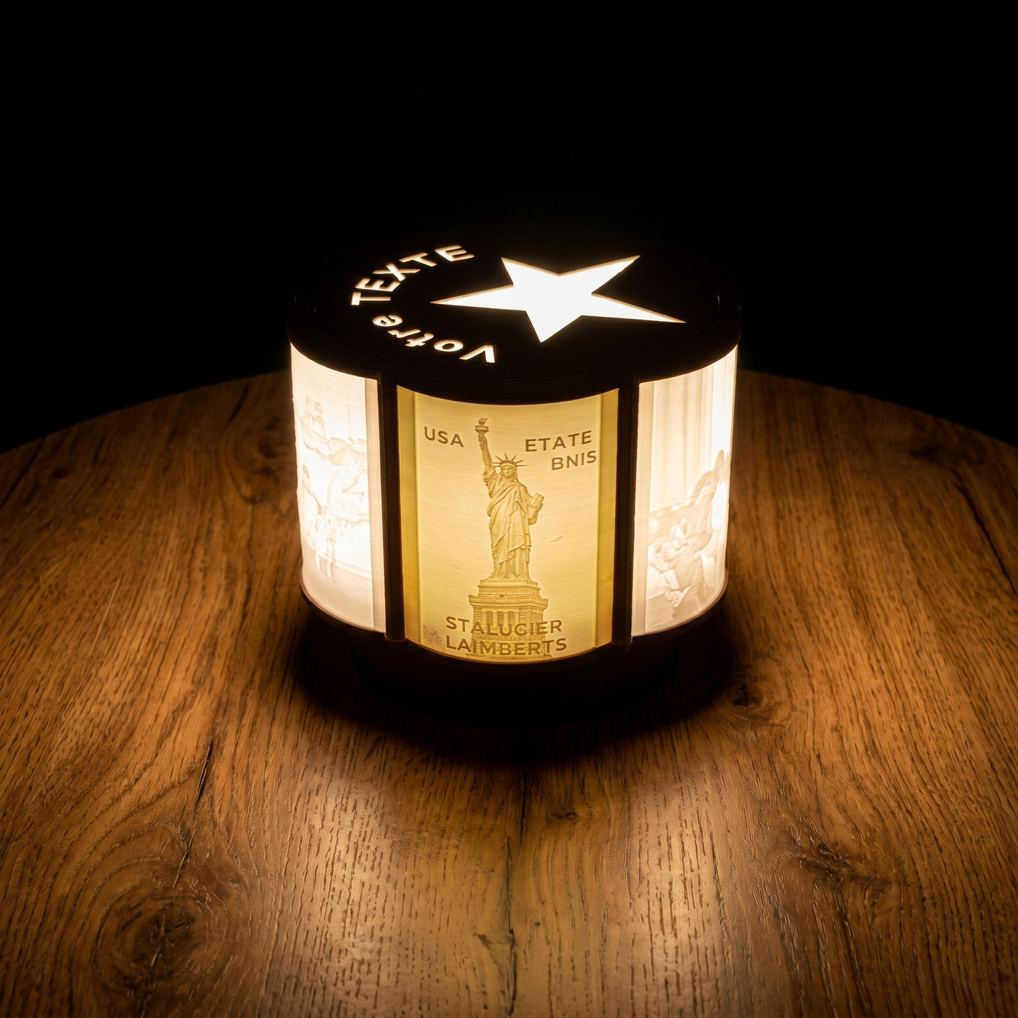 Lampe Lithophanie Personnalisée – 6 Photos