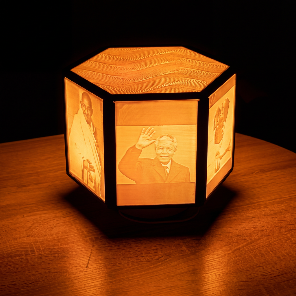 Lampe Lithophanie Personnalisée – 6 Photos