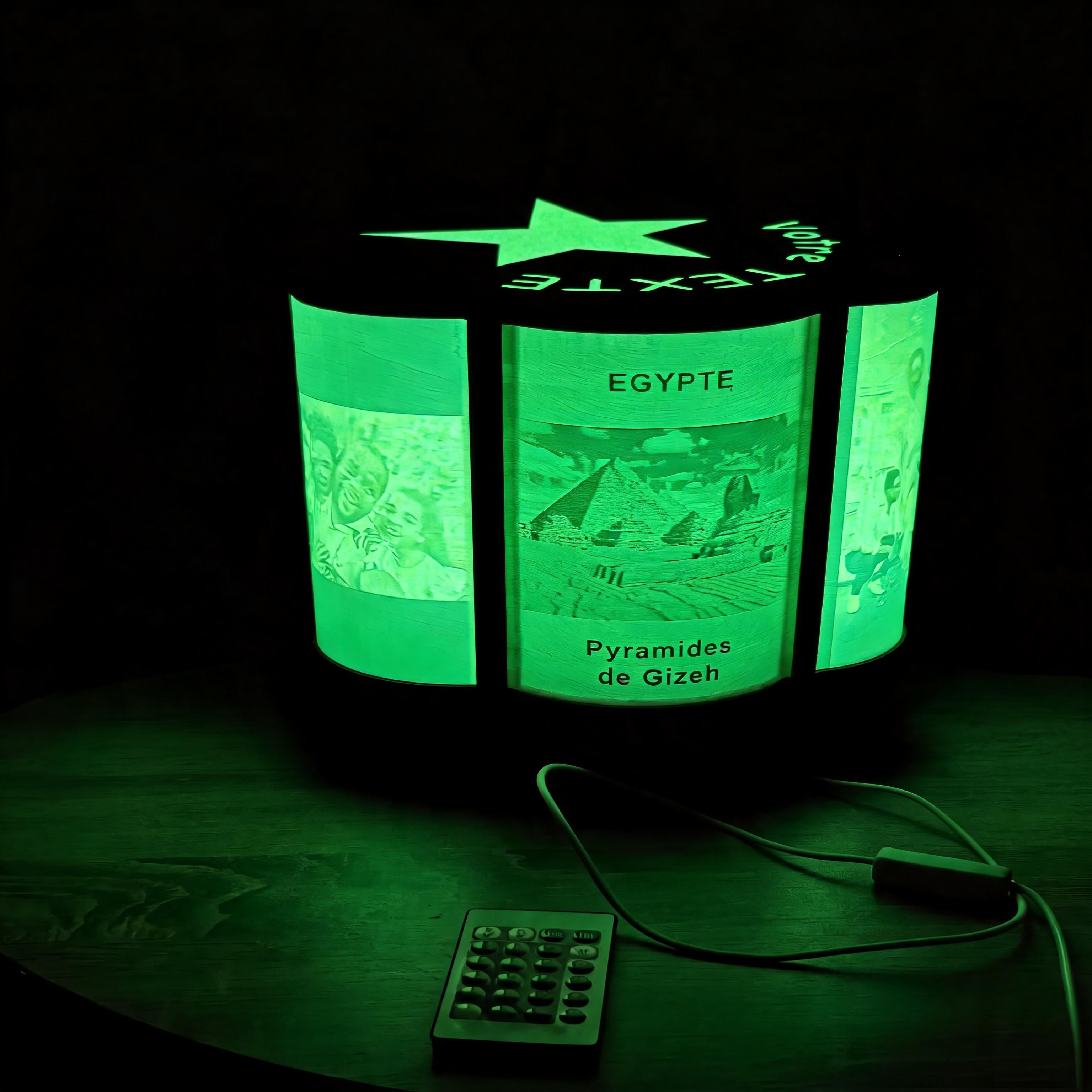 Lampe Lithophanie Personnalisée – 6 Photos