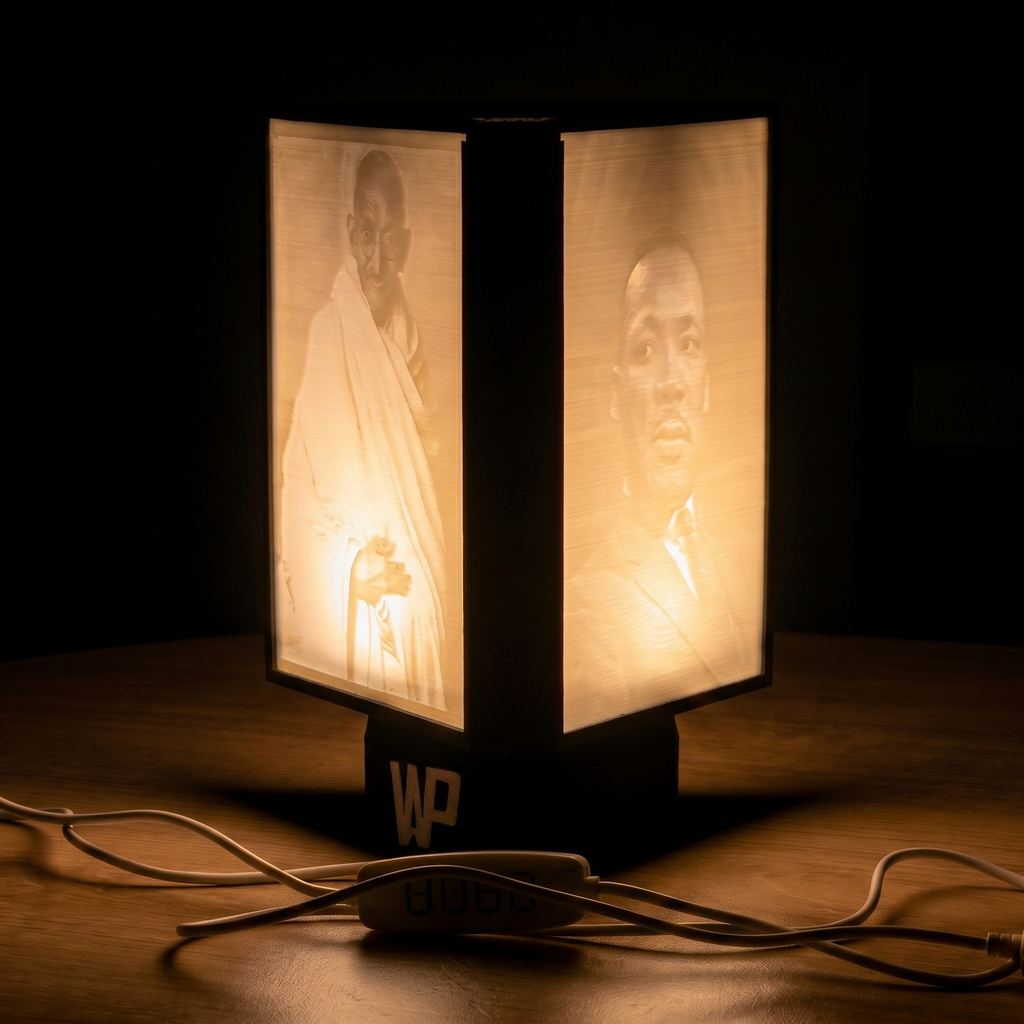 Lampe Lithophanie Personnalisée – 3 Photos